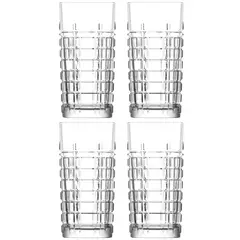 LAV - Set 4 vasos vidrio 356 ml