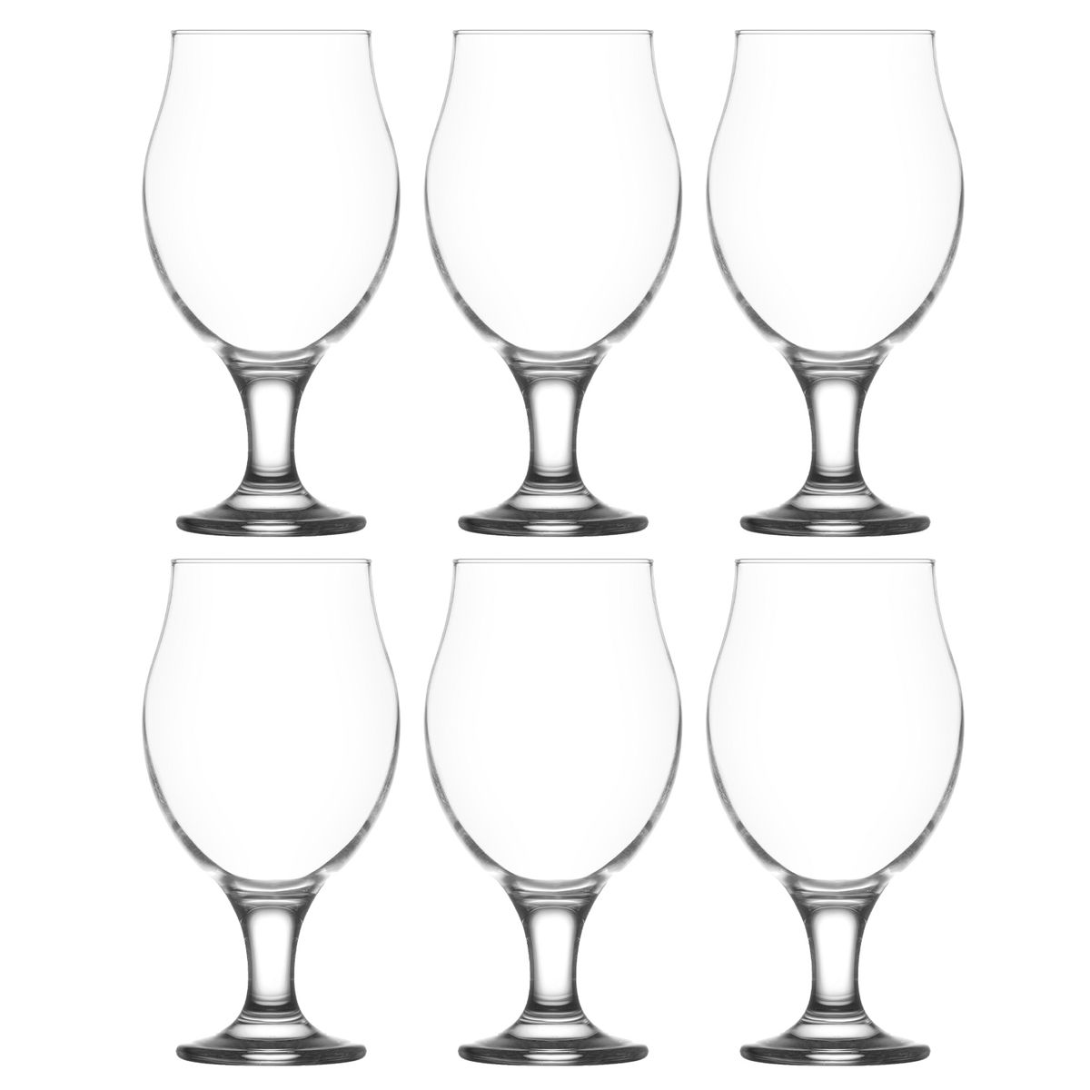 LAV - Set 6 Copas Grandes Vidrio 570cm Cerveza