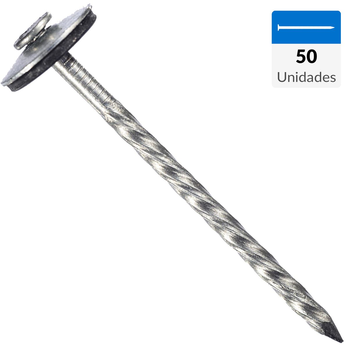 INCHALAM - Clavo para techo 2 1/2" bolsa 50 unidades