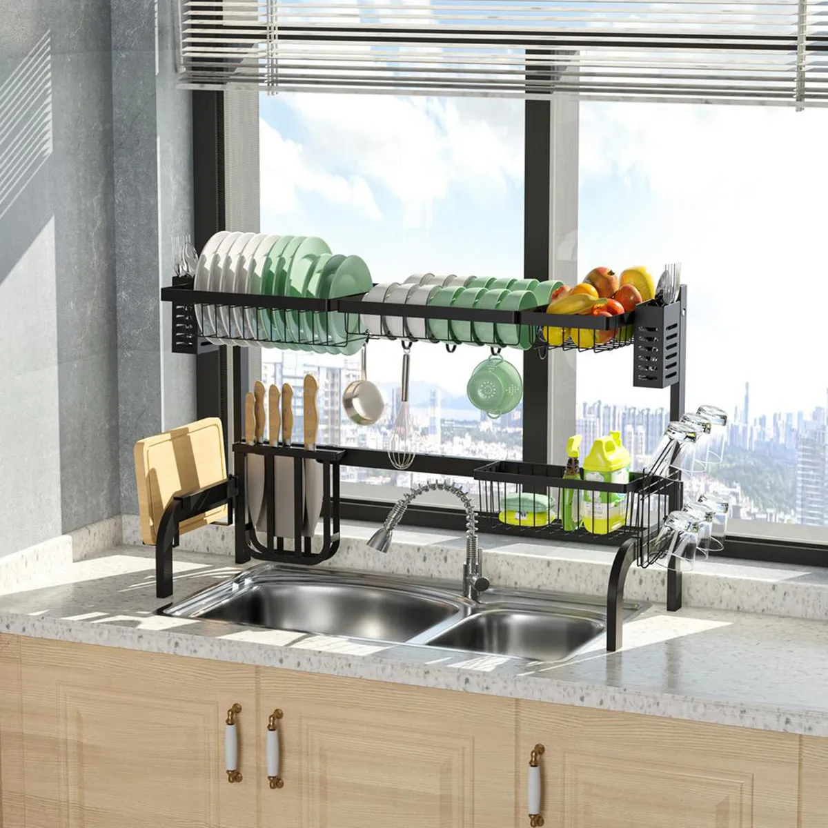 JUST HOME COLLECTION - Secaplato encima fregadero79cm