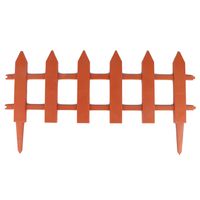 Set 4 rejas plásticas marron 58x31 cm