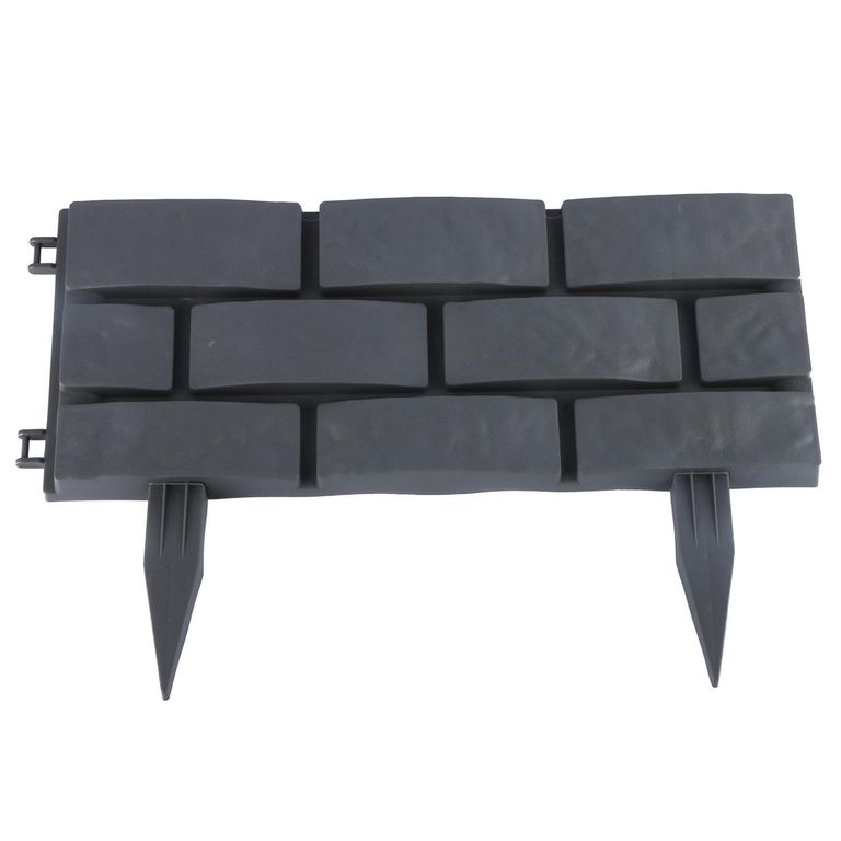 Set 4 enrejado piedras gris 45x29 cm