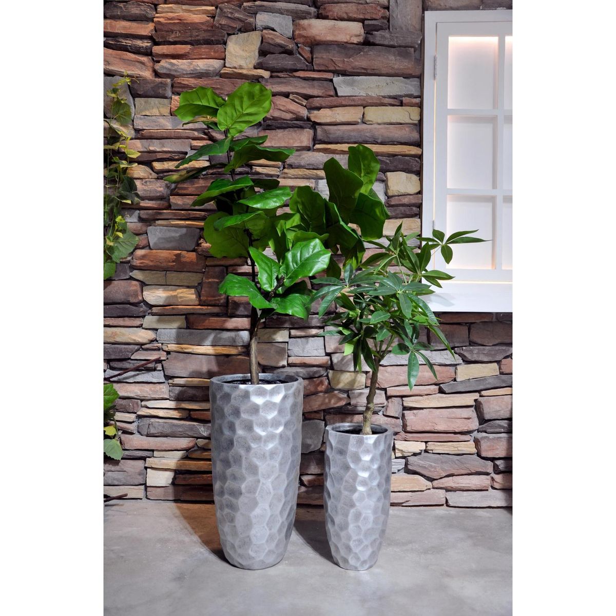 JUST HOME COLLECTION - Set 2 Maceteros Fibra Pots