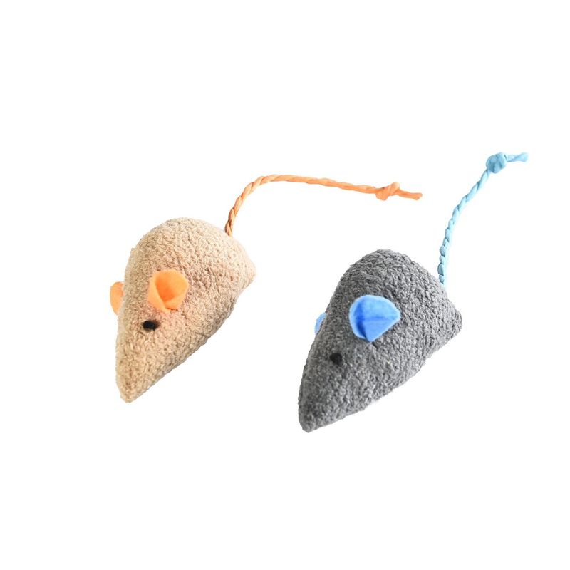 PETIZOOS - Juguete de ratón 4,2x17,5 cm.