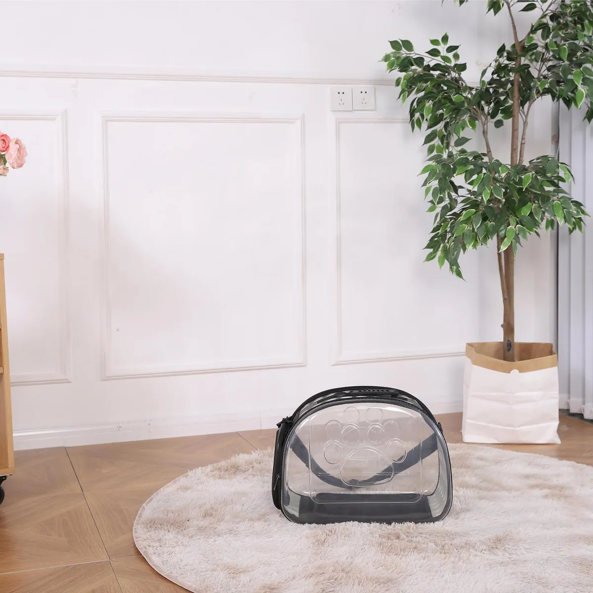 PETIZOOS - Bolso Transportador para Perro 33x42x28.5 cm Azul