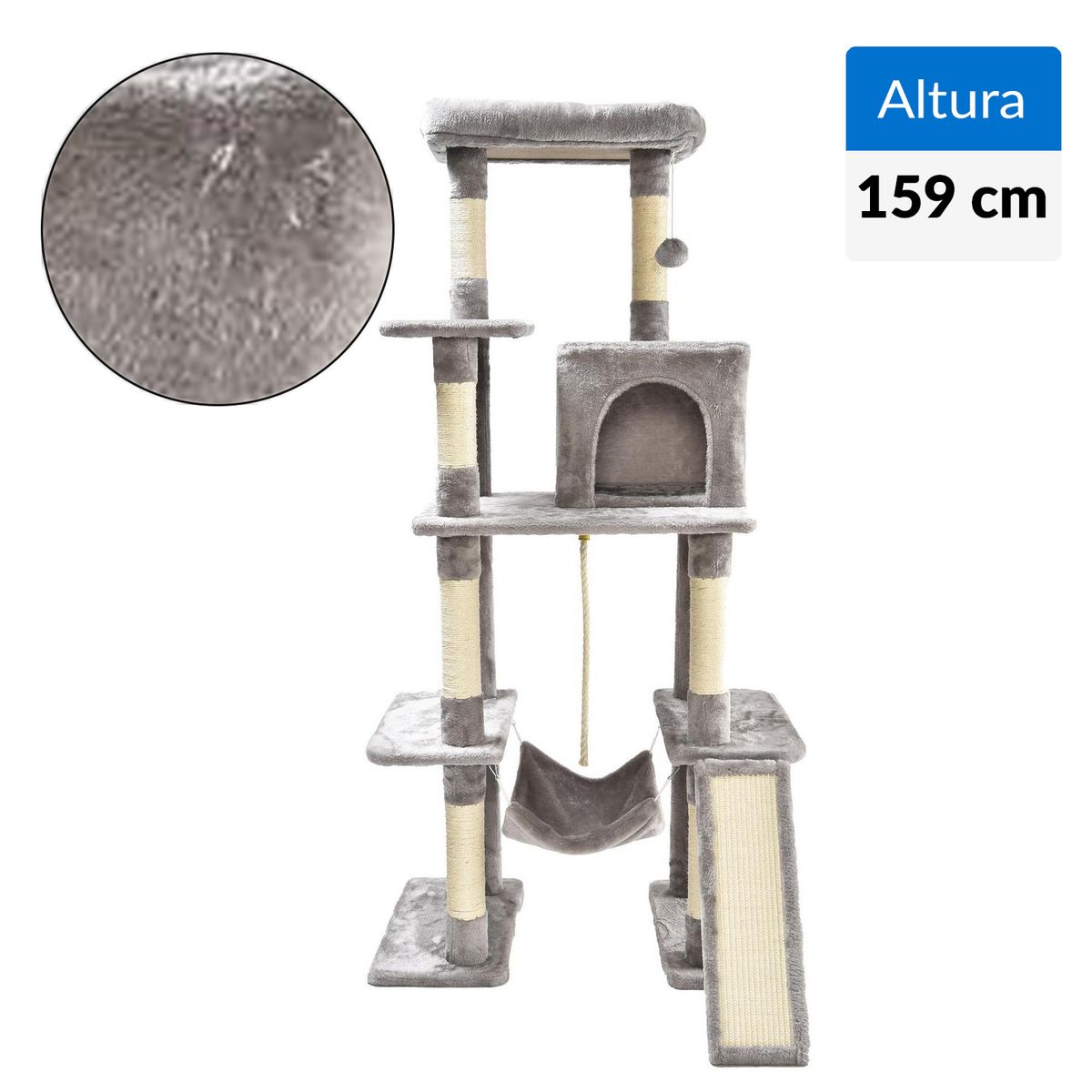 PETIZOOS - Rascador para gato 159 cm