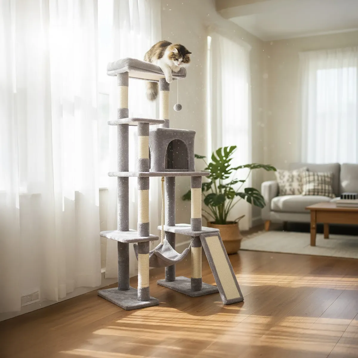 PETIZOOS - Rascador para gato 159 cm