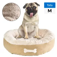 PETIZOOS - Cama Redonda M para Perro 16x56x56 cm Amarillo