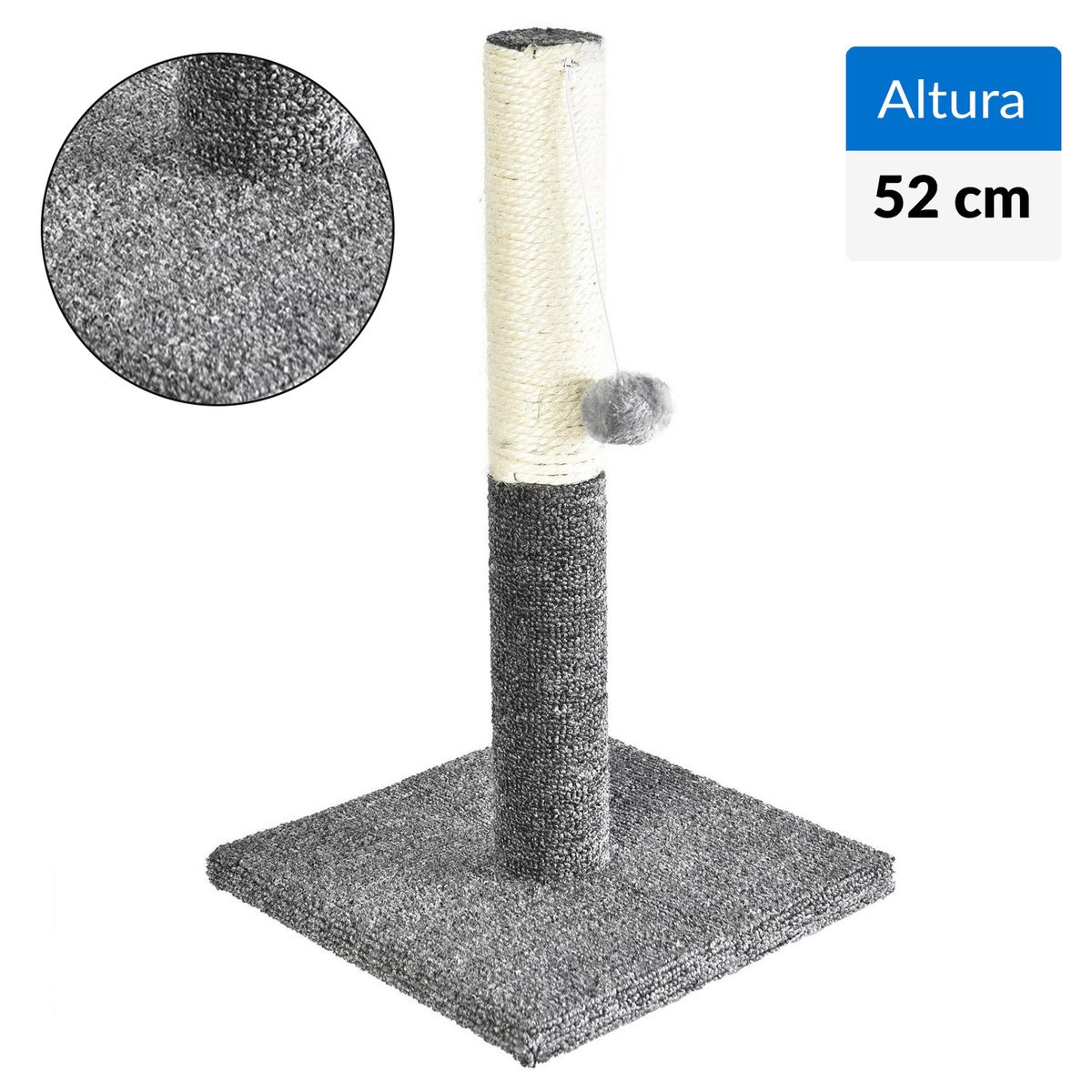 PETIZOOS - Rascador para gato 52 cm