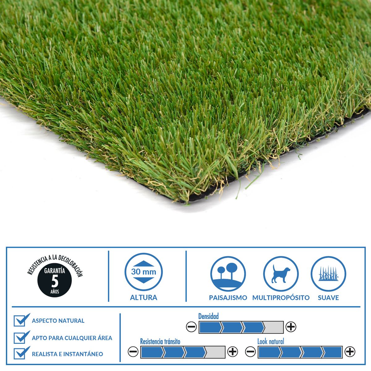 JUST HOME COLLECTION - Pasto Sintético 30 mm 2x10 m