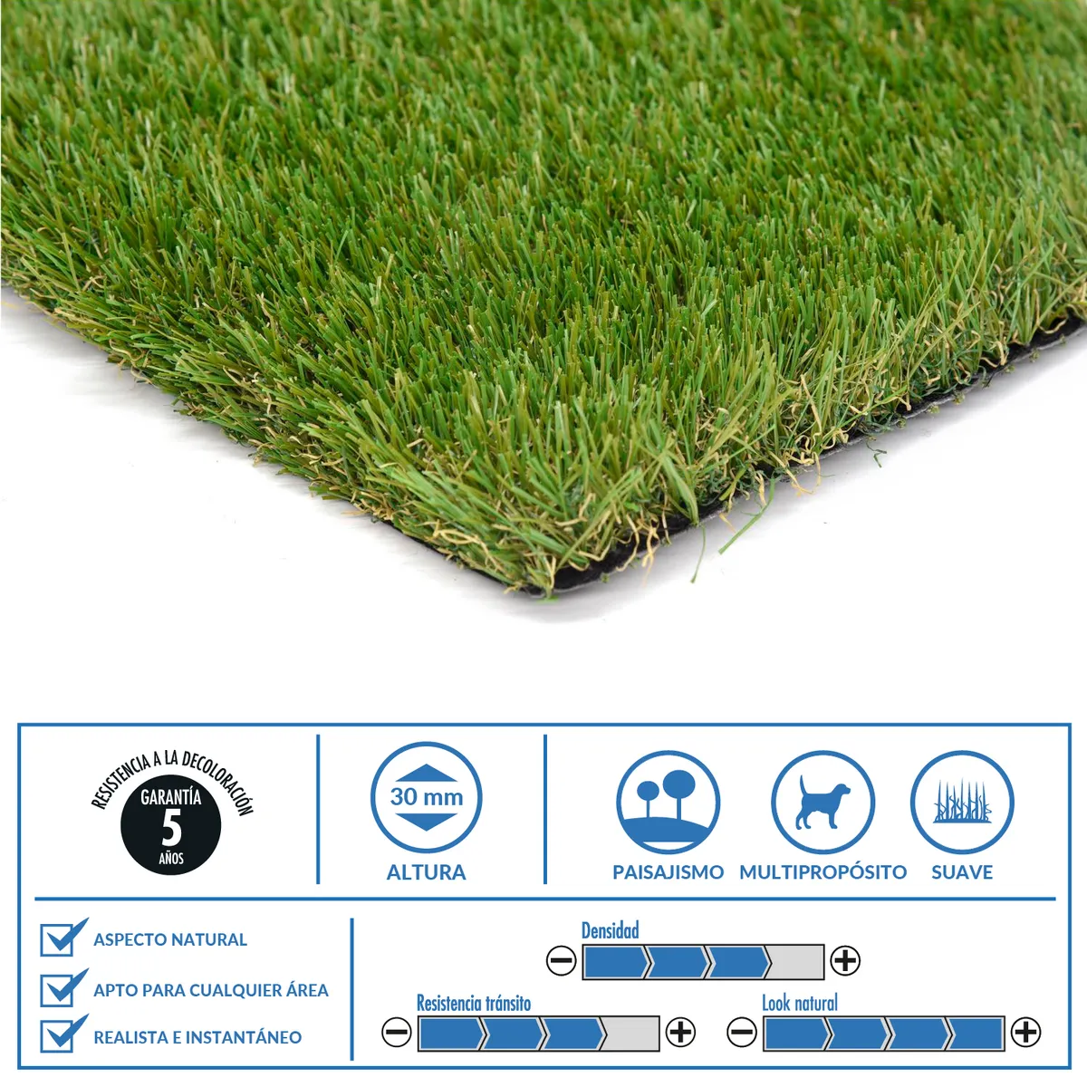 JUST HOME COLLECTION - Pasto Sintético 30 mm 2x5 m