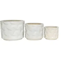 JUST HOME COLLECTION - SETX3 MACET MIKONOS BLANCO