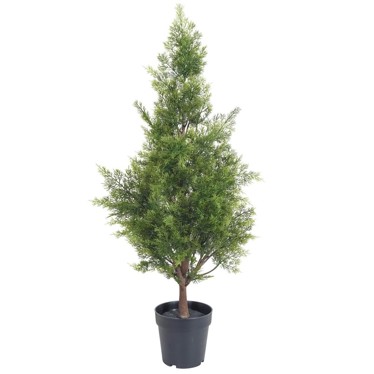JUST HOME COLLECTION - Planta Artificial Cipres 120 cm Verde/Negro