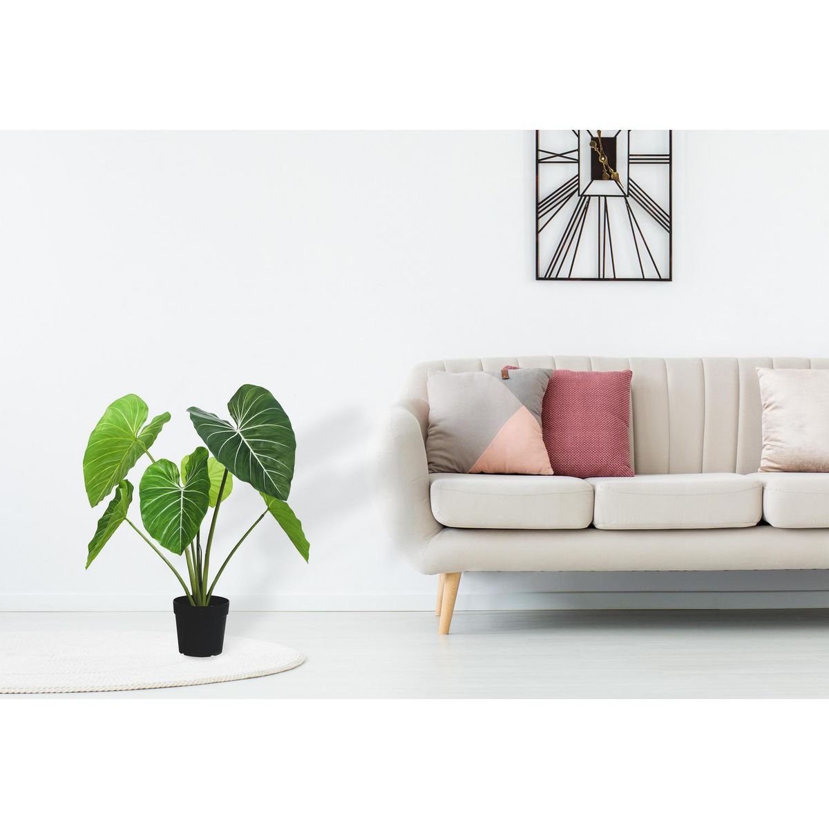 JUST HOME COLLECTION - Planta Artificial Oreja de Elefante 117 cm Verde