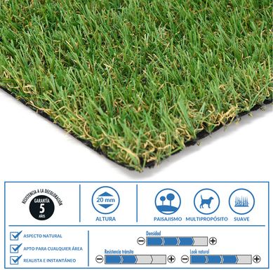 Pasto Sinttico 20 m2 20 mm 2x10 m