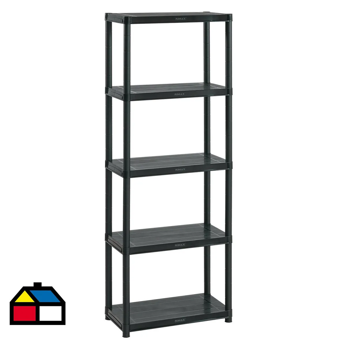 RIMAX - Estante Plástico 5 Nivel(es) 30.1x169.5x60.6 cm Negro