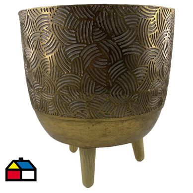 Macetero Caspio dorado 32 cm