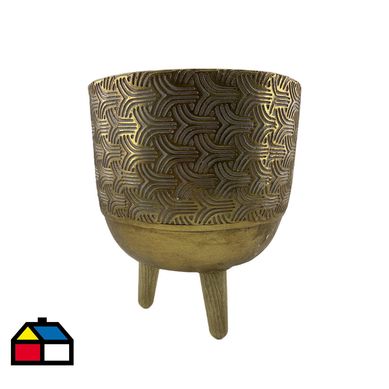 Macetero Caspio dorado 27 cm