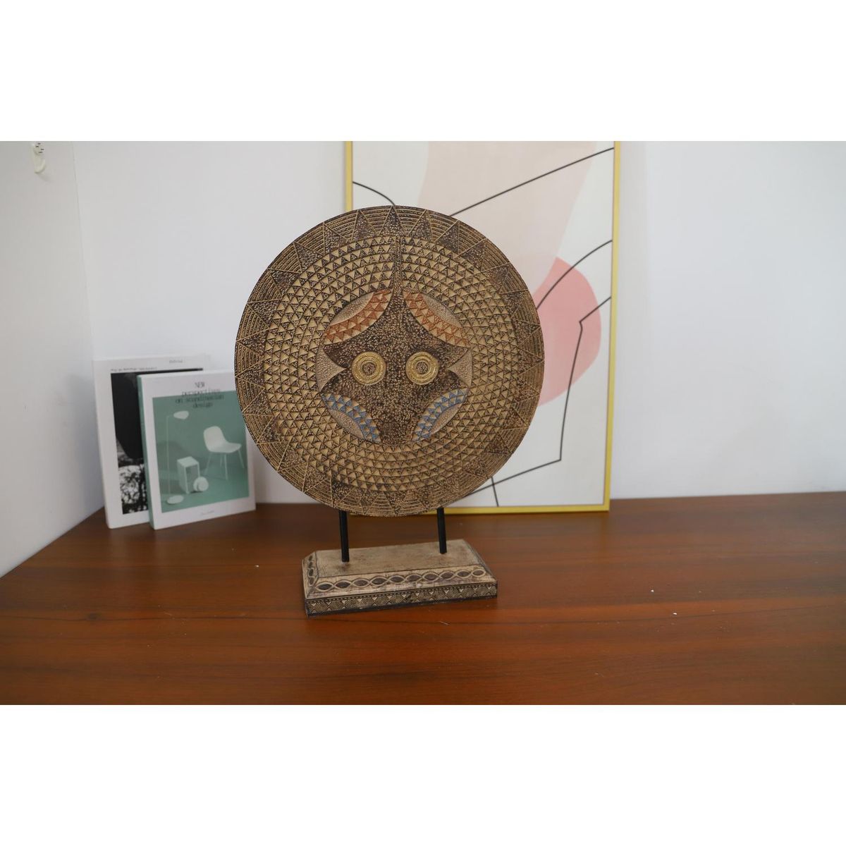 JUST HOME COLLECTION - Figura plato redondo Africa 41 cm