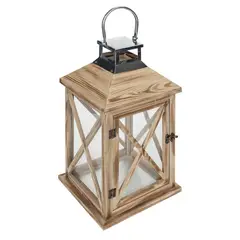 JUST HOME COLLECTION - Farol linterna madera 46 cm