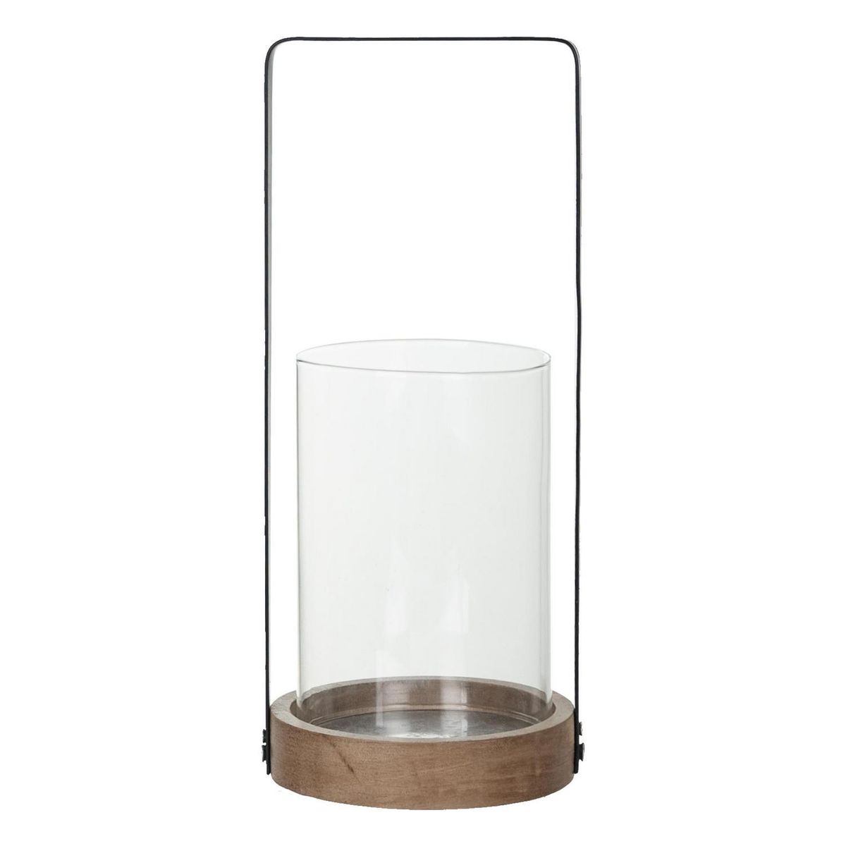 JUST HOME COLLECTION - Portavela largo 28 cm vidrio