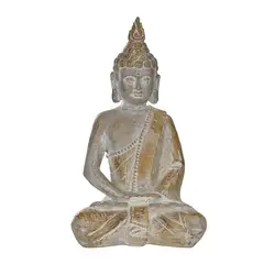 JUST HOME COLLECTION - Buda Meditando blanco 23 cm