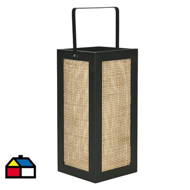 Portavela deco madera 31,5 cm