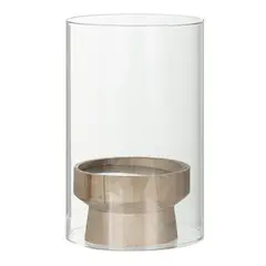 JUST HOME COLLECTION - Portavela cubierto vidrio 17 cm
