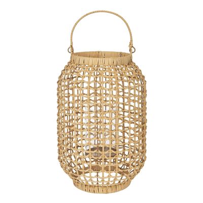 Imagen 2 del producto Portavela Decorativo Rattan Para Vela Pilar 39 Cm