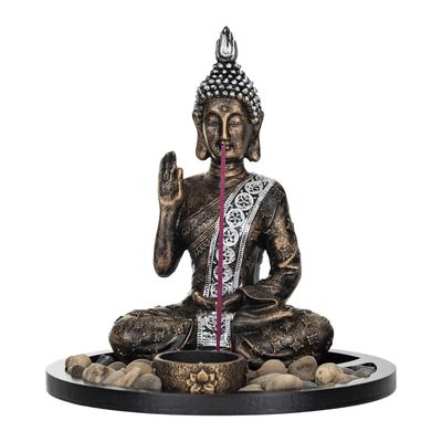 Imagen 2 del producto Buda Tai Negra Dorada 21x20 cm