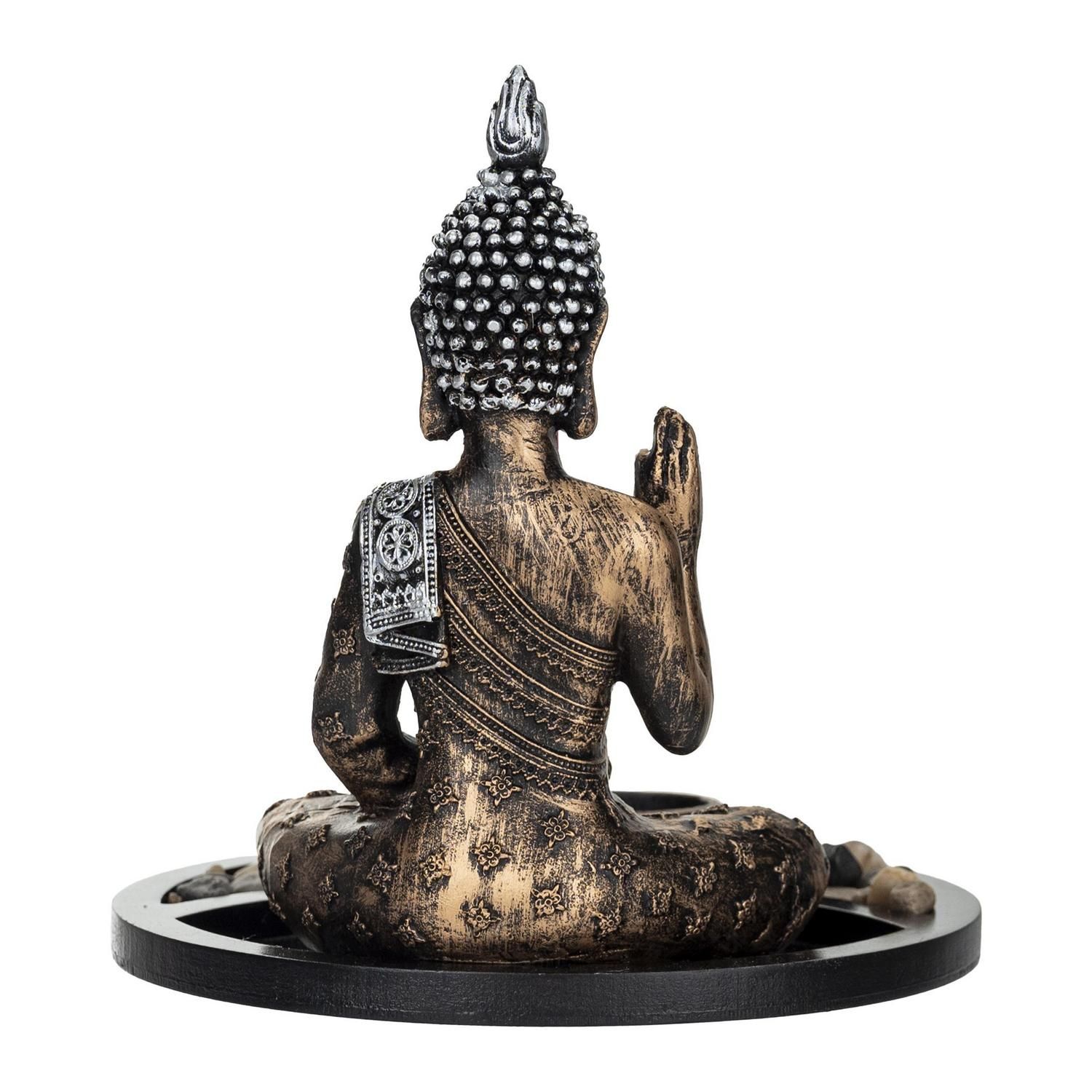 JUST HOME COLLECTION Buda Tai Negra Dorada 21x20 cm | Falabella Chile