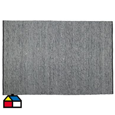 Alfombra bazar lisa 160x230 negro natural