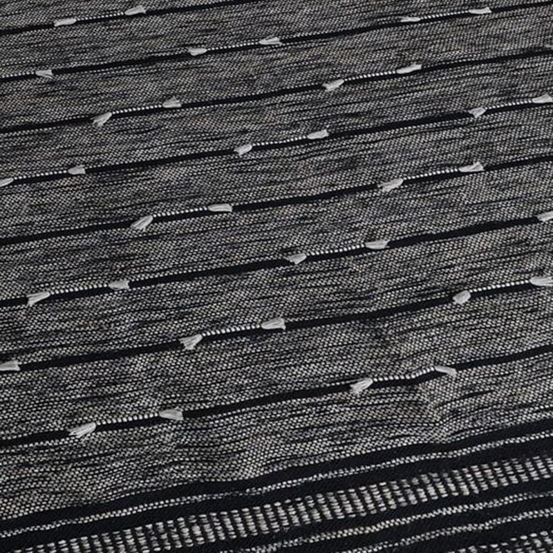 JUST HOME COLLECTION - Alfombra bazar algodón 200x290 cm negro natural