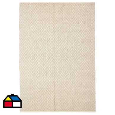 Alfombra bazar yute zigzag 160x230 cm natural