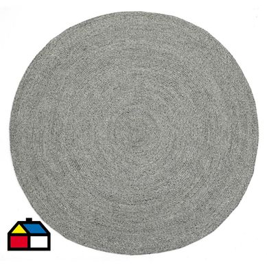 Alfombra bazar redonda 160 cm gris oscuro