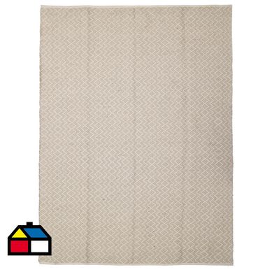 Alfombra bazar yute zigzag 200x290 cm natural
