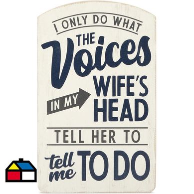 Cuadro madera voices