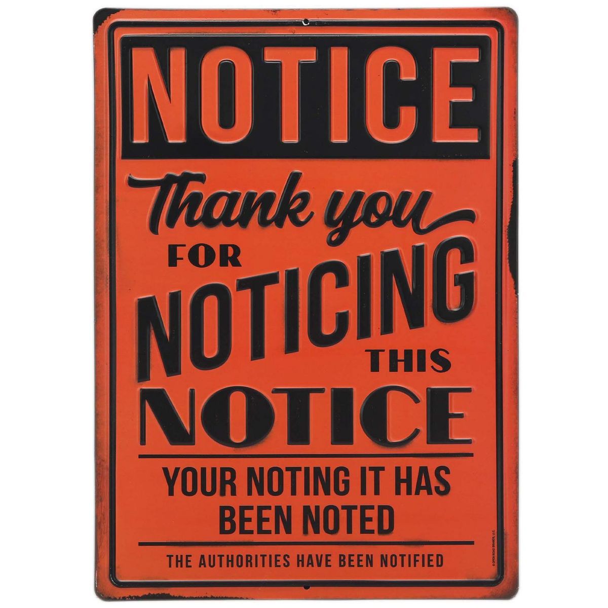 OPEN ROAD BRANDS - Lámina notice