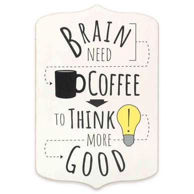 Cuadro brain need coffee