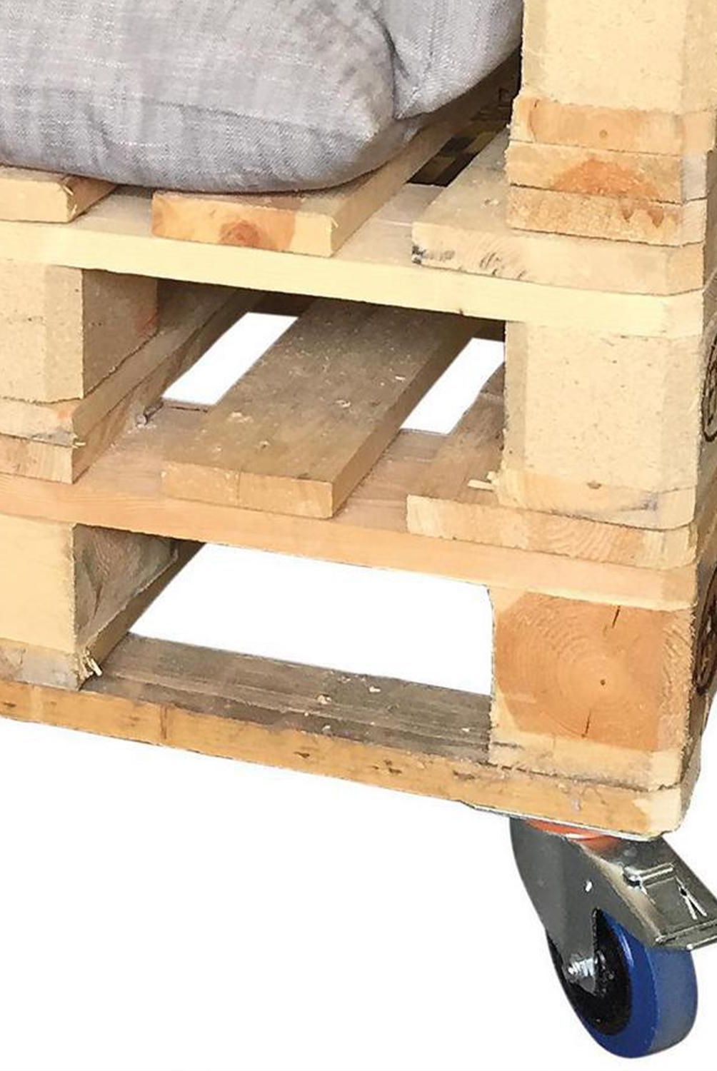 FIXSER - Rueda giratoria con freno goma 150 kg
