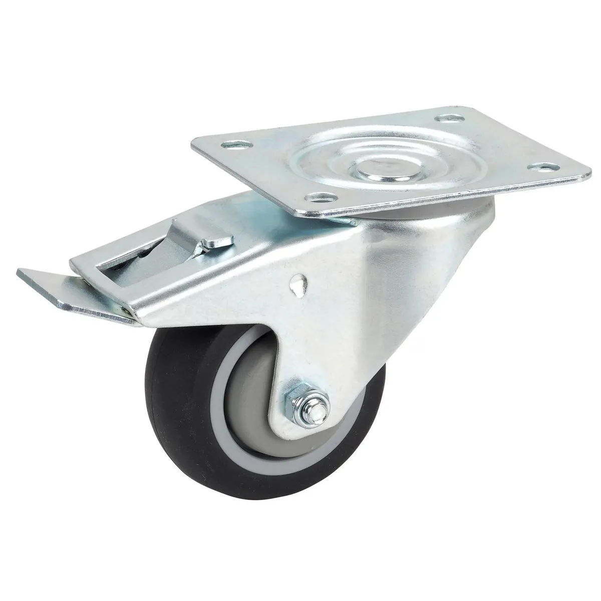 FIXSER - Rueda giratoria con freno 100 kg