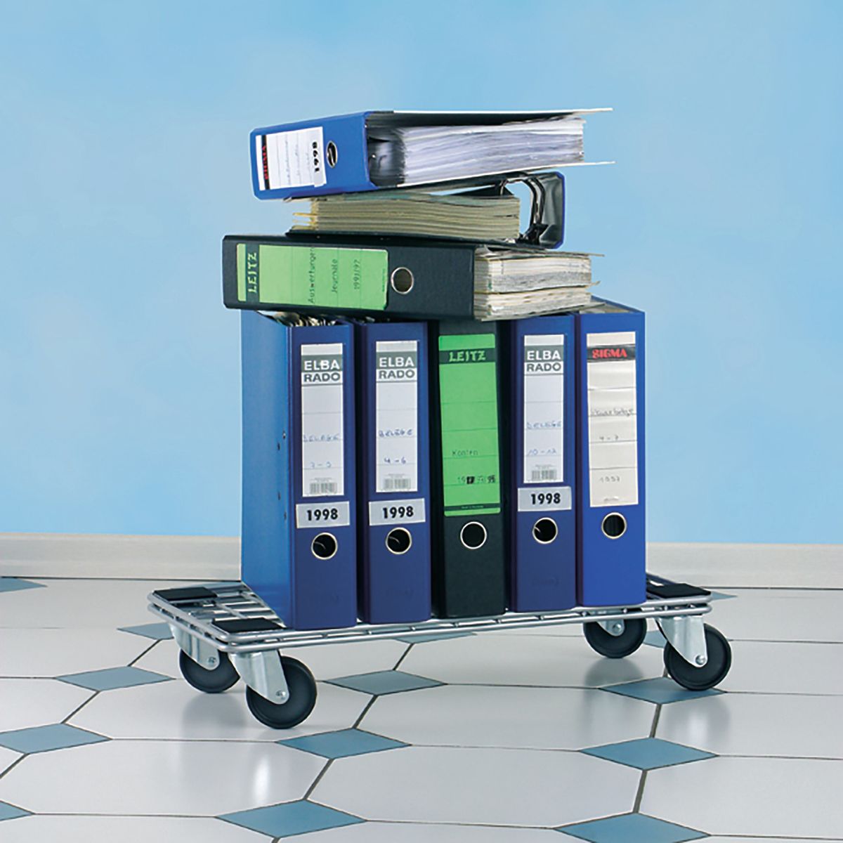 FIXSER - Rueda giratoria con freno plastico 35kg