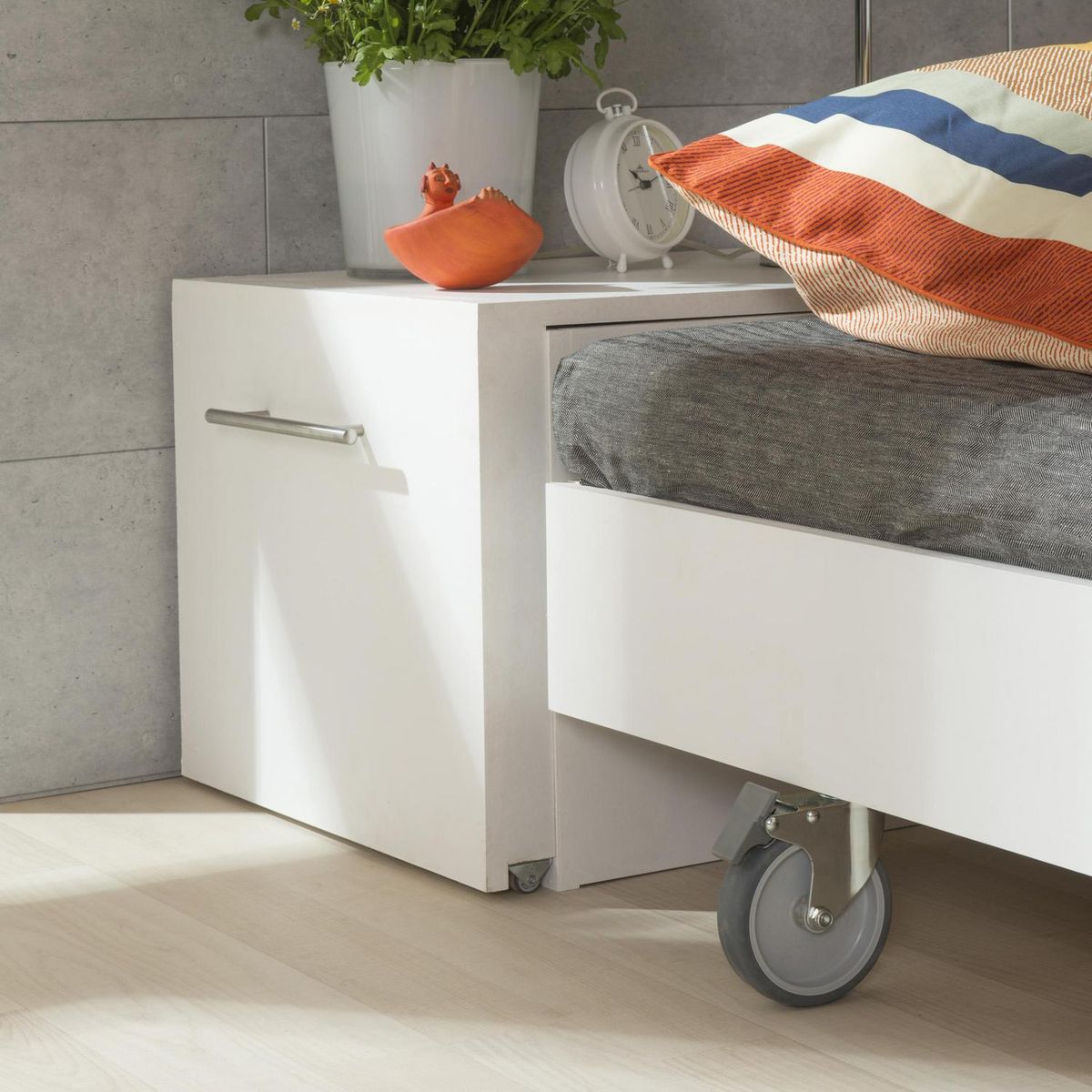 FIXSER - Rueda giratoria con freno tope 40kg