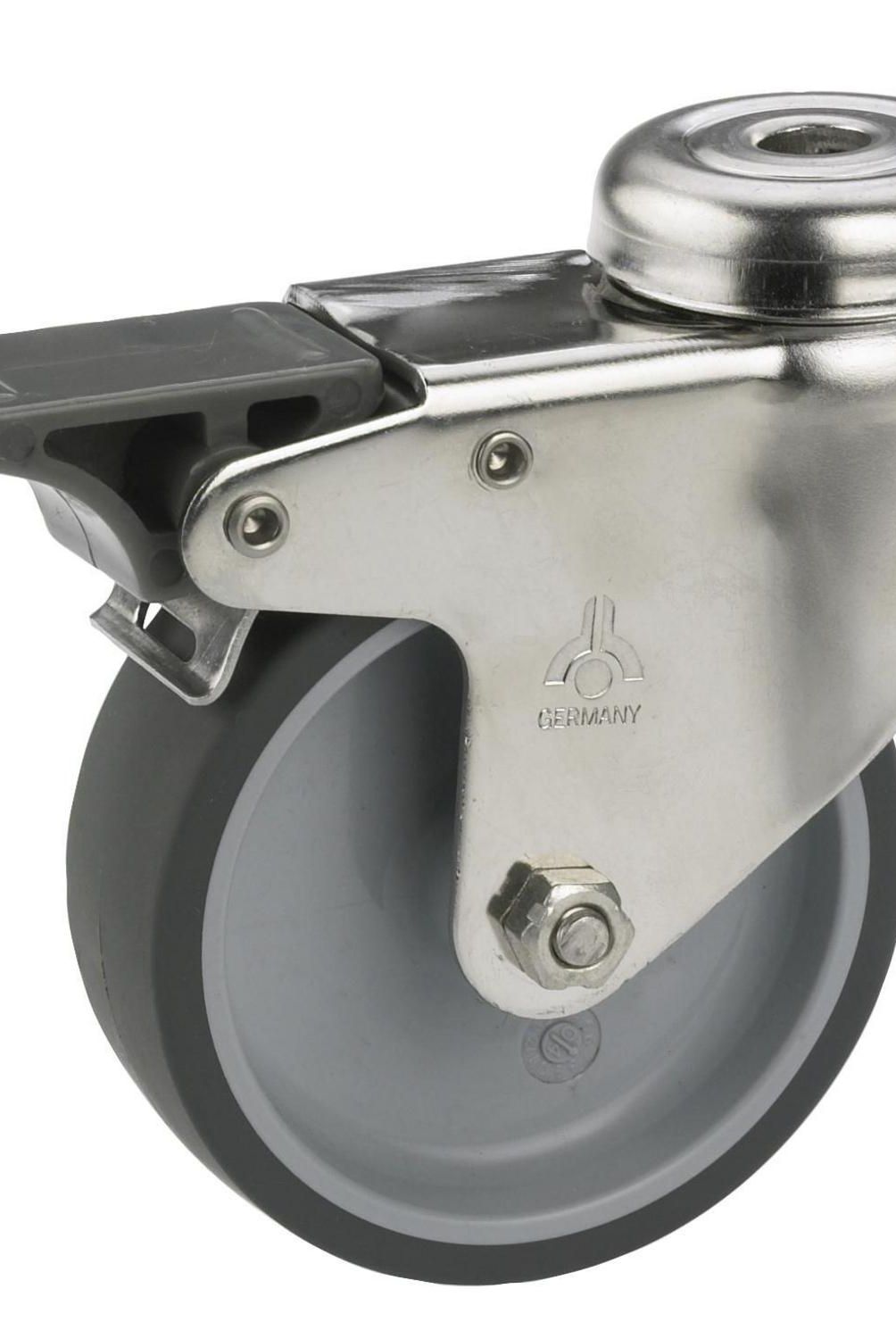 FIXSER - Rueda giratoria con freno tope 40kg