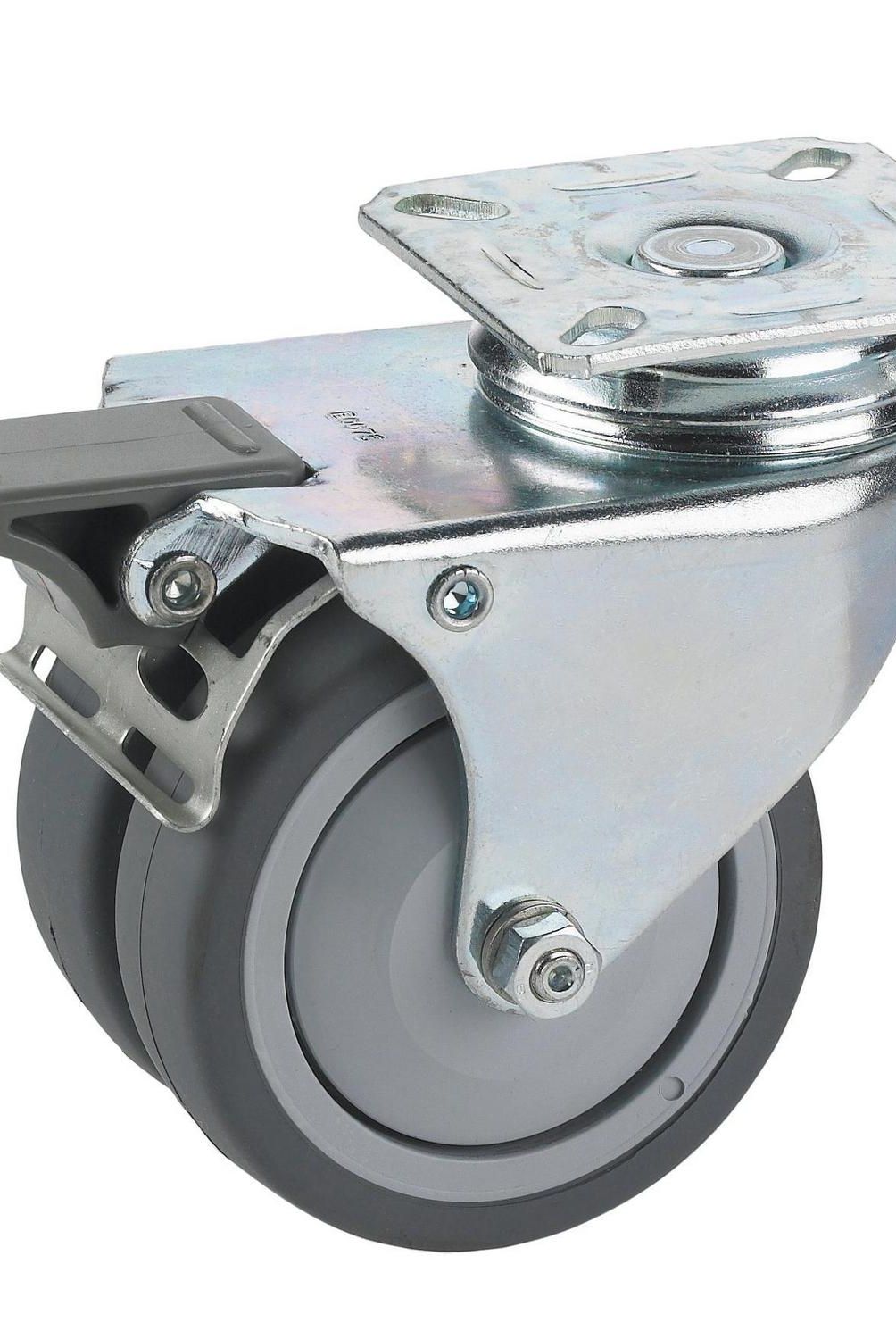 FIXSER - Rueda giratoria con freno tope 100kg
