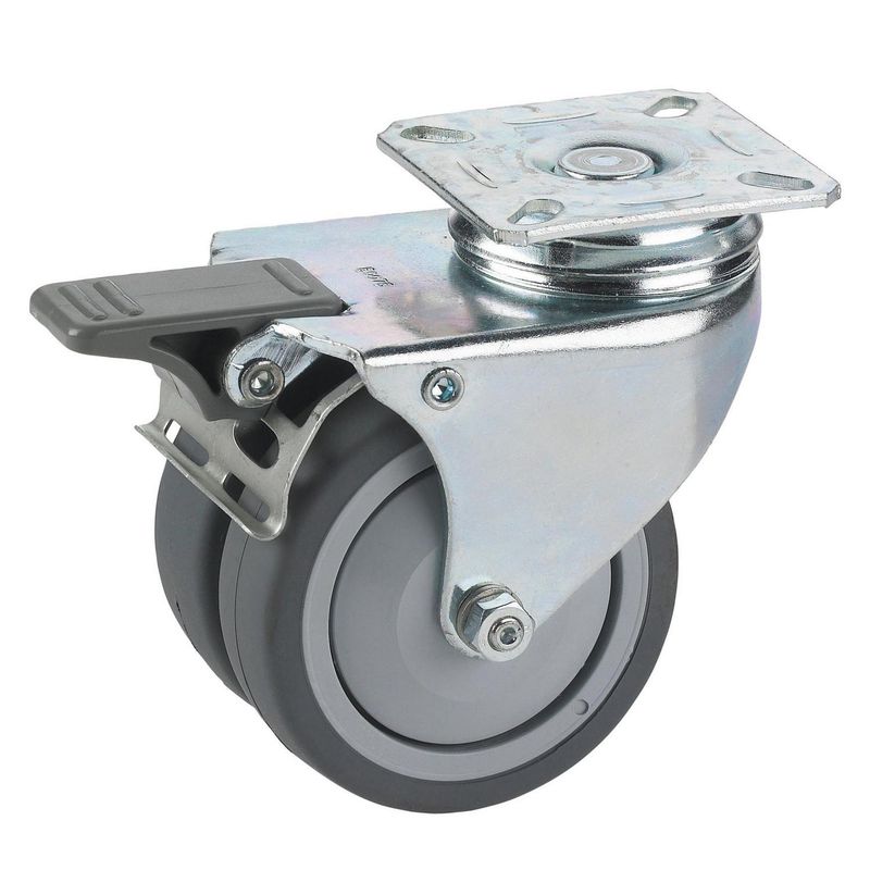 FIXSER - Rueda giratoria con freno tope 100kg