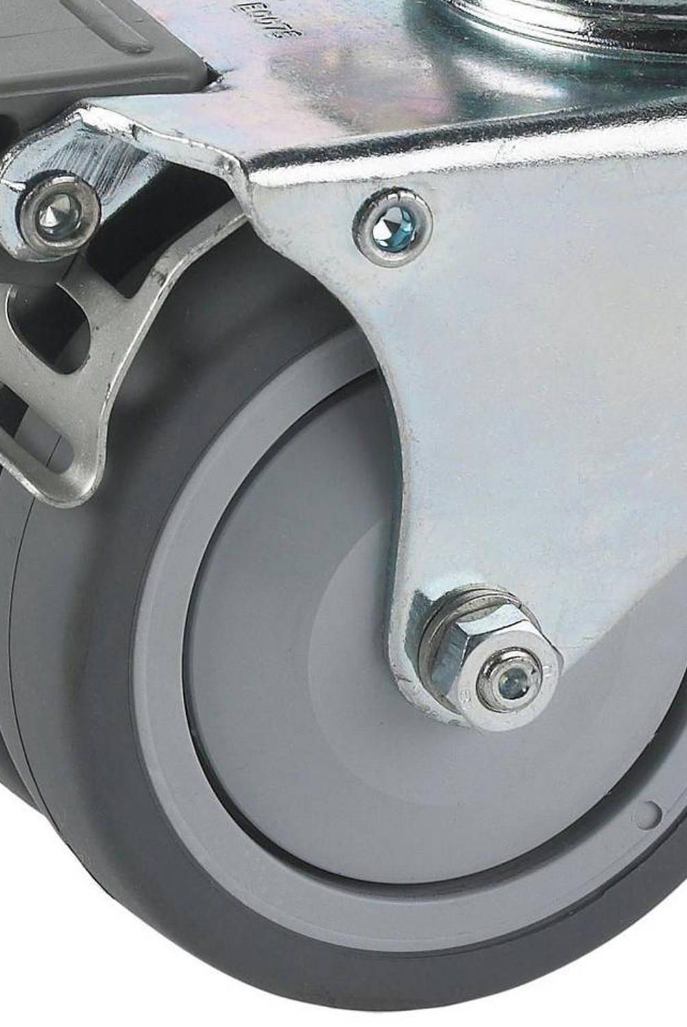 FIXSER - Rueda giratoria con freno tope 100kg
