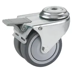 FIXSER - Rueda giratoria con freno tope 80kg