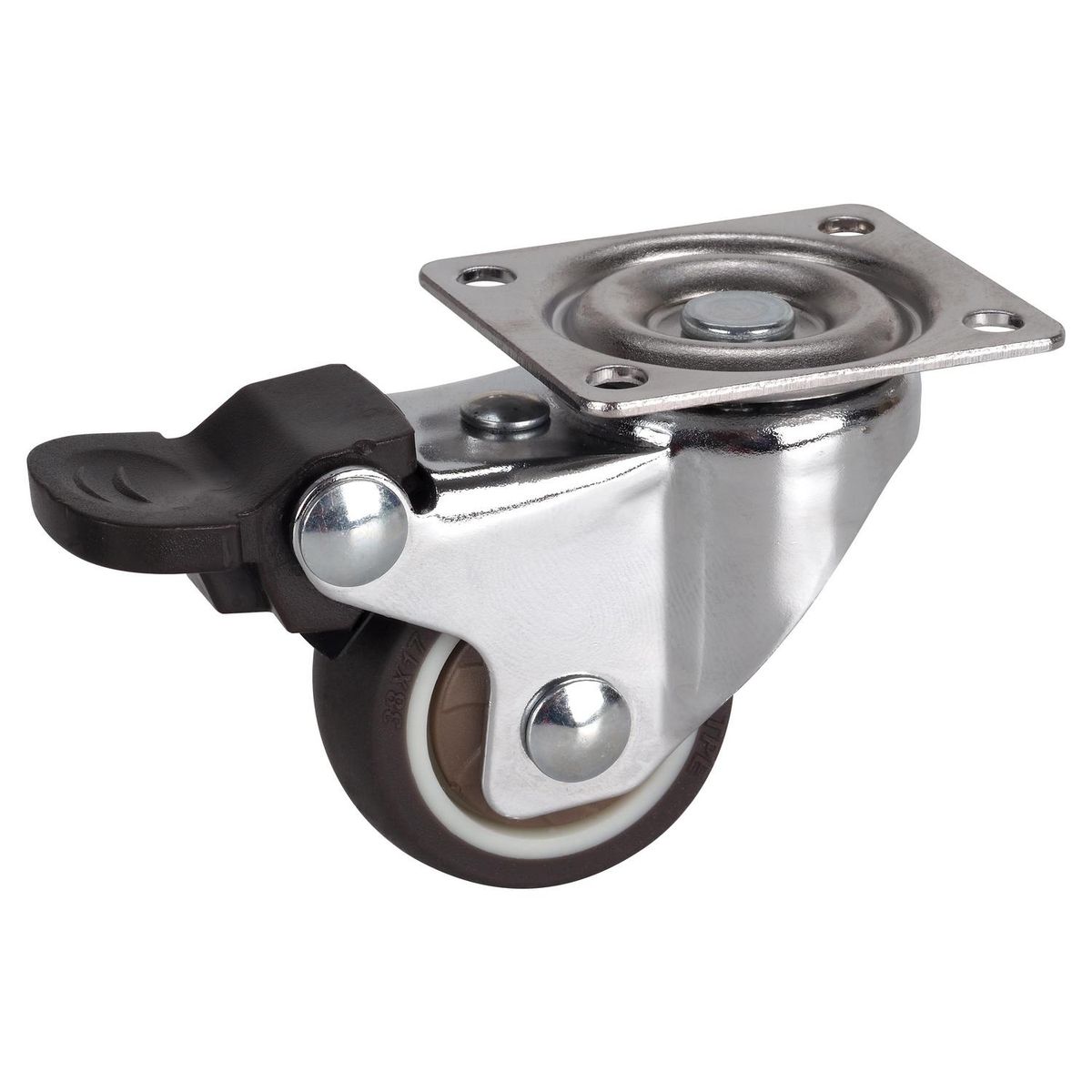 FIXSER - Rueda giratoria con freno 30 kg