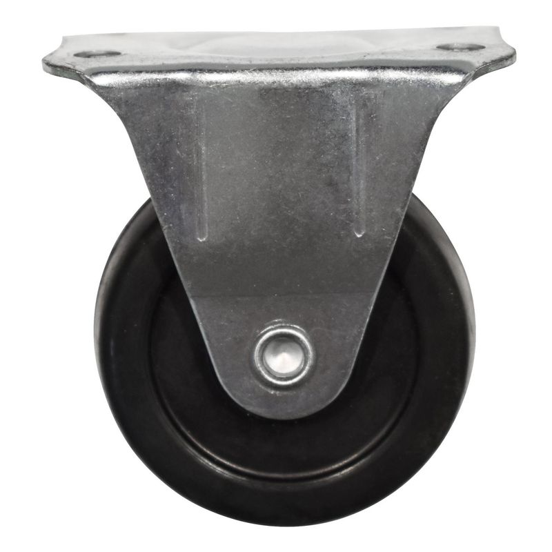FIXSER - Rueda negra fija 2 pulgadas
